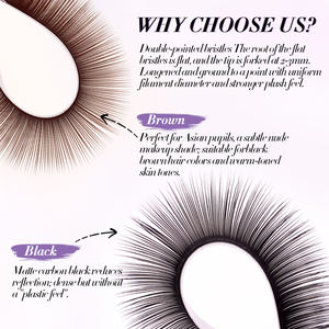 Extensions de Cils Plats Ellipse Indépendants, Noir Foncé Mat, Volume, en Faux Vison Cachemire, Plateaux - Product Image 5
