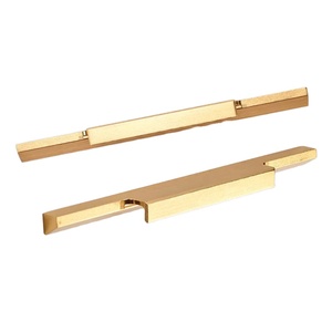 Factory Custom Simple Furniture Cabinet Handle <strong>Gold</strong> American Wardrobe Drawer <strong>Door</strong> Handle - Product Image 2