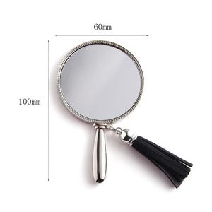 Hot Selling Custom Logo Metal New Design Durable Portable Handheld Vanity Makeup <b>Mirror</b> - Product Image 3