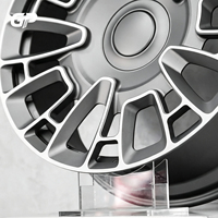 Jantes forgées monobloc 5x112 en alliage d'aluminium 6061 gris canon de fusil à rayons en Y, 17 18 19 20 21 22 23 24 pouces pour Audi Mercedes AMG