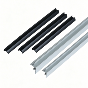 Base <span class=keywords><strong>de</strong></span> panneau à fixation sur poteau / Garniture <span class=keywords><strong>de</strong></span> panneau à fixation sur poteau. Norme européenne série 30. Largeur <span class=keywords><strong>de</strong></span> fente 8.2. A6063-T5/TPV, Pièce <span class=keywords><strong>de</strong></span> plaque d'étanchéité. - Product Image 3