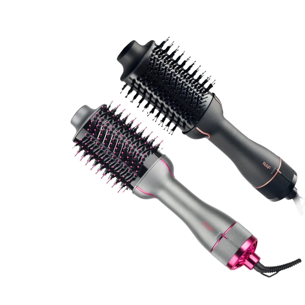 Escova de cabelo elétrica 1200w, escova de cabelo de aquecimento rápido para cabelos longos