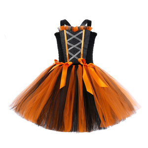 Disfraz <span class=keywords><strong>de</strong></span> <span class=keywords><strong>Bruja</strong></span> LED con Sombrero para Niñas, Tutú Naranja 100% Poliéster, Inspirado en TV y Cine - Product Image 1