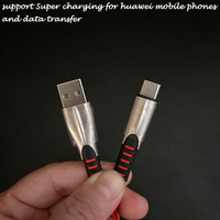 Flexibler Macaron Fisch Schwanz flacher Stoff geflochtenes Handy zubehör USB A bis Typ C Kabel