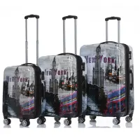 2021 di nuovo modo 20 24 28 vestito di stampa caso bagaglio trolley trolley 4 ruote da viaggio borse a mano valigia set