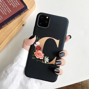 เคสซิลิโคน TPU พิมพ์ลายดอกไม้ตัวอักษรกำหนดได้เองสำหรับ <span class=keywords><strong>iPhone</strong></span> 11, 12, 13, 14, 15 Pro Max ดีไซน์1000 - Product Image 6