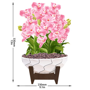 การ์ดอวยพรวันแม่ 3 มิติ ดีไซน์สร้างสรรค์และขายดีที่สุด ของขวัญแฮนด์เมดรูปดอกกล้วยไม้สำหรับคุณแม่ พร้อมการ์ดข้อความ - Product Image 3