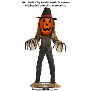 <span class=keywords><strong>Calabaza</strong></span> Eléctrica Gigante de Halloween con Sensor de Movimiento y Cuerpo Giratorio para Decoración de Casas Encantadas - Product Image 5