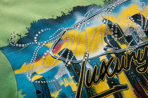 Camiseta Casual de Hombre ShangJinHe, Estilo Urbano, Corte Holgado, 260 Gramos, 100% Algodón, Estampado DTG Personalizado con Gráfico de Crucero, Lavado Vintage - Product Image 6