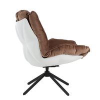 Design italien cuir couvert Base pivotante détente loisirs salon salon moderne chaise et canapé DC-1565D