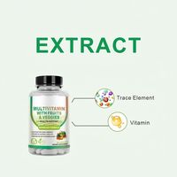 HDK OEM ODM Multivitamines avec fruits et légumes en capsules pour l'énergie, le cerveau, la digestion, les superaliments, la santé globale, végétalien