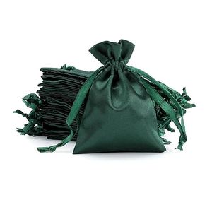 Custom Satin Silk Drawstring Jewelry Gift Bags Delicate Wedding Favor <b>Packaging</b> for Christmas Gifts <b>Textile</b> <b>Packaging</b> - Product Image 6