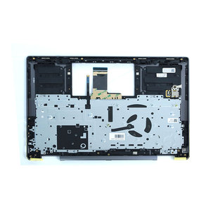 Ensemble clavier et repose-poignets 5CB1L40794 pour Lenovo Yoga 7 14IRL8, remplacement, gris, anglais US, rétroéclairé, lecteur d'empreintes digitales - Product Image 2