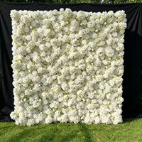 Toile de fond personnalisée en tissu de soie pour photomaton, mur de fleurs artificielles réalistes en roses vertes pour scène de mariage