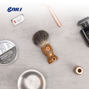 Homme Beard Park <span class=keywords><strong>Avenue</strong></span> Vintage Salon de coiffure manche en bois blaireau mixte blaireau blaireau blaireau - Product Image 6