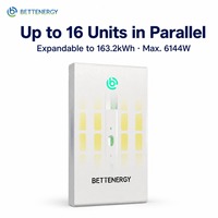 Batterie LiFePO4 10 kWh 51,2 V pour stockage d'énergie domestique mural avec surveillance Wi-Fi pour la sauvegarde à domicile