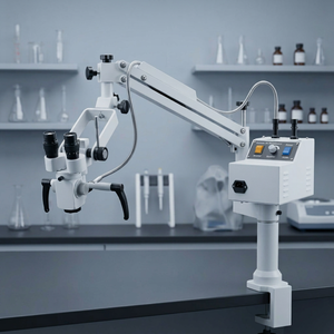 Hot Selling Microscope With LED Light Manual Focus 20mm Focusing Distance ±5d Dioptric <b>Adjustment</b>... - Product Image 1