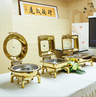 Chauffe-plats Buffet Chef Ensemble de vaisselle Chauffe-plats pour traiteur Plat de service