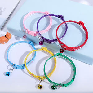Nuevos estilos coloridos 12 unids/pack collares de perro hebillas ancho al por mayor 1,0 CM longitud ajustable para Collar de gato con campana - Product Image 2