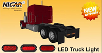 NICAR Großhandel Auto-Außenbeleuchtung ABS LED Seitenmarkierungsleuchten 6 Zoll Ovale LKW-Warnleuchte Rückleuchte DC12V-24V IP65 Wasserdicht