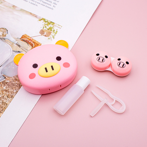 Estuche <span class=keywords><strong>para</strong></span> <span class=keywords><strong>Lentes</strong></span> <span class=keywords><strong>de</strong></span> <span class=keywords><strong>Contacto</strong></span> con Diseño <span class=keywords><strong>de</strong></span> Dibujos Animados, Portátil, con Espejo, Pinzas y Herramienta Aplicadora, Venta al Por Mayor <span class=keywords><strong>de</strong></span> Fábrica - Product Image 3