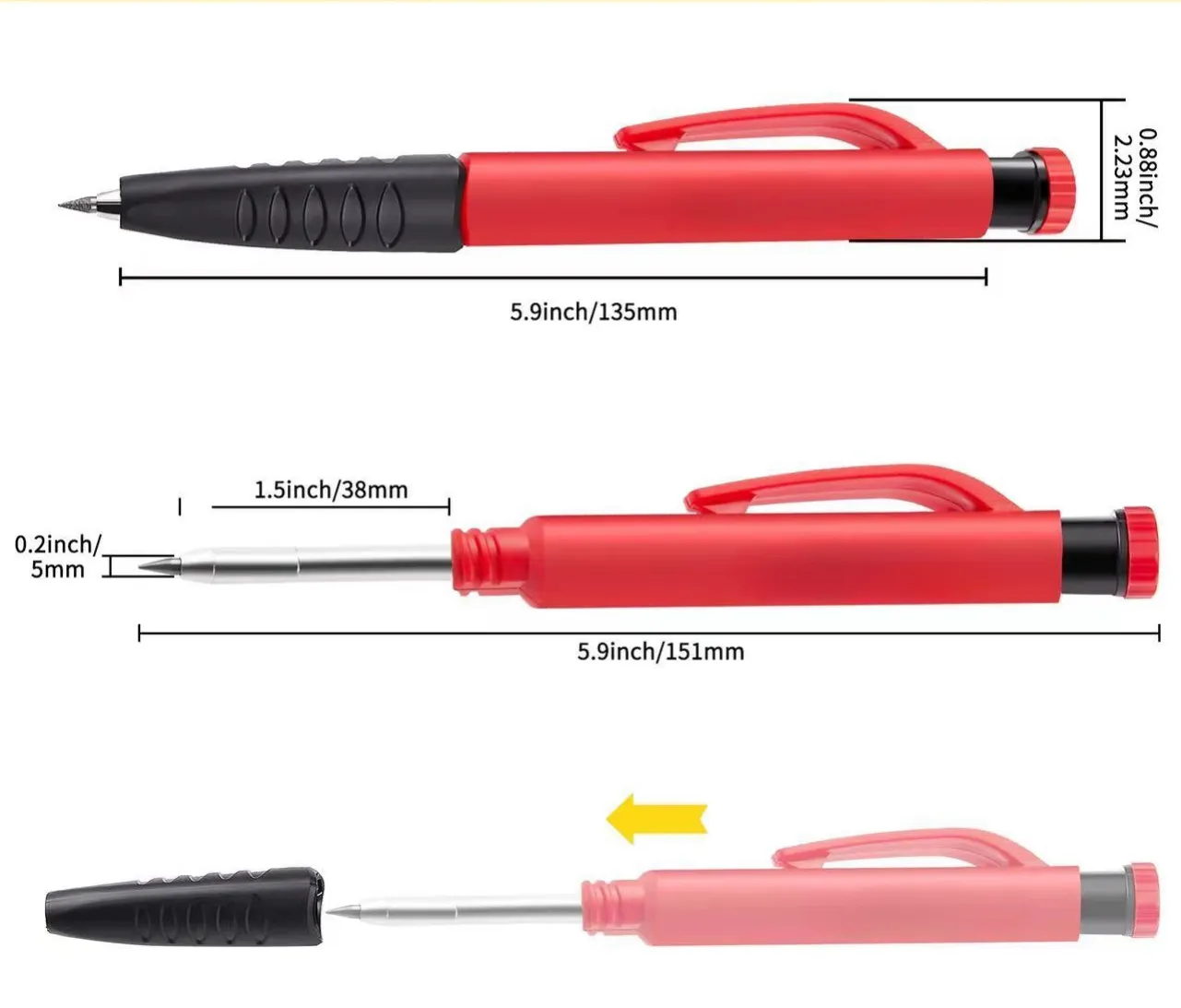 قلم حبر متعدد الوظائف 6 في 1 للبيع بالجملة بسعر رخيص قلم حبر