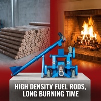 Presse à briquettes de biomasse KEMI, cylindre de poinçonnage, produit des tiges de 50-100 mm à partir de sciure de bois, de paille et de coques de riz