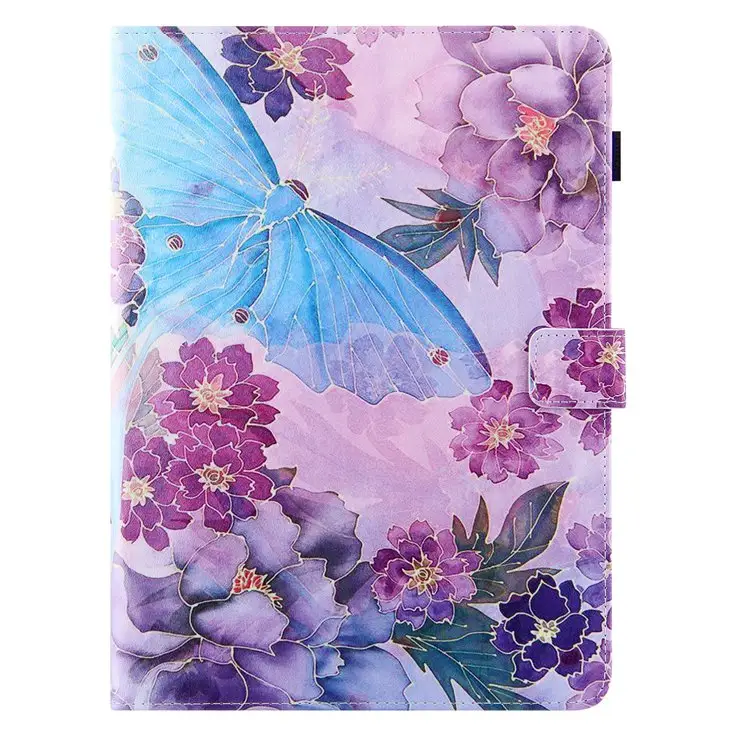Flower Marble Wallet Leather Case For Ipad Pro 11 inch 2021 2020 2018 Air 4 10.9" 2020 Butterfly Scales Stand Cover