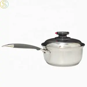 Oem Fabriek Hoge Kwaliteit 16 18 20Cm Breed Gerolde Rand Potten En Pannen Set Rvs Melk Pot Saus Pan Voor Keuken Thuis