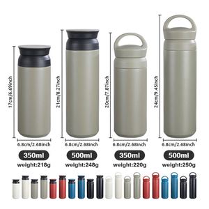 Thermos isothermes personnalisés 350 ml 500 ml pour étudiants, gobelets cadeaux en acier inoxydable, bouteilles d'eau créatives, tasses à café simples - Product Image 2