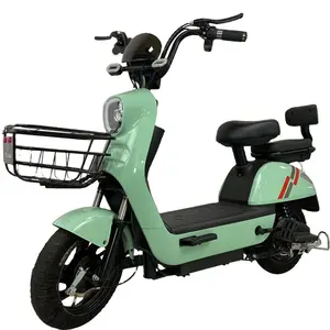 Nuevos estilos a la venta, colores brillantes y estilo bonito, bicicleta eléctrica para adultos de 2 asientos con pedal, Scooter Eléctrico, bicicleta de ciudad eléctrica