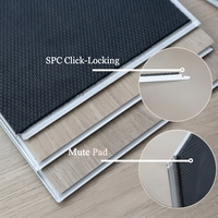 Steinmuster 5mm SPC-Bodenbelag Luxuriöser Steineffekt Vinyl-Planken Wasserdichter Klick-Verschluss-Boden für Wohnungen