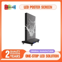 Pieghevole LED Poster Display a LED Flip-up schermo protezione Gob p1.8 p2.5 portatile rapido installazione LED Poster ad alta aggiornamento