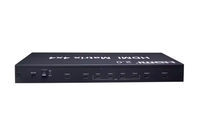 Matrice 4x4 avec prise en charge 4K 3D, Extenseur USB 4 entrées 4 sorties, Multi-visionneur Quad 4x1