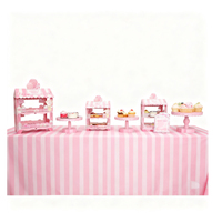 Vente flash Lanweier Support à gâteau en papier jetable écologique moderne pour les réunions et les fêtes de Noël
