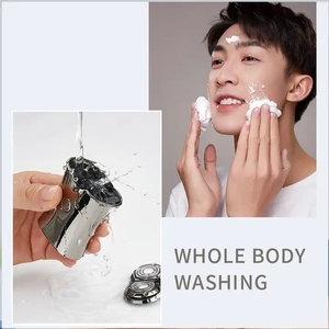 เครื่องโกนหนวดโลหะแบบใบมีดคู่หมุนได้สำหรับผู้ชาย ขนาดพกพา จอ LCD แสดงผล เครื่องตัดขนแบบพกพาไร้สาย เครื่องโกนหนวดสำหรับเดินทาง IPX6 - Product Image 3