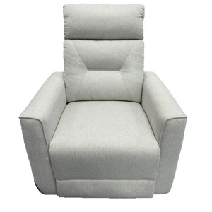 <b>Massage</b> Sofa Single Electric Recliner Milky Color Plug In Railless With Shoulder <b>Massage</b> For Home Bedroom Use - Product Image 1