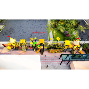 <span class=keywords><strong>Parque</strong></span> de atracciones Equipo al aire libre con toboganes y senderos de aventura para un juego emocionante - Product Image 4
