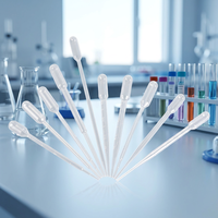 Pipettes jetables 3 ml en plastique, compte-gouttes de transfert, pipettes Pasteur en PP