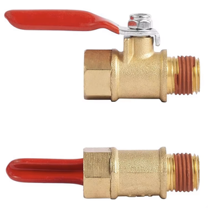 Sistema De Riego Manguera De Latón Barb Pipe Fitting Coupler 1/4 "NPT Válvula De Bola Hidráulica Acsesorios De Bola De 1/2" - Product Image 3