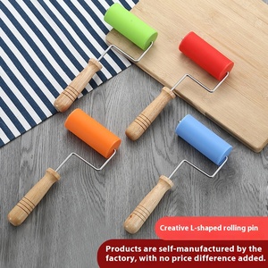 New L-hình dạng Silicone cán <span class=keywords><strong>Pin</strong></span> cố định Con lăn <span class=keywords><strong>Pastry</strong></span> Board hộ gia đình tạo tác cho bánh bao làm cán pins & <span class=keywords><strong>Pastry</strong></span> bảng - Product Image 2