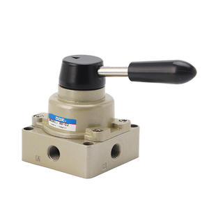 Válvula de Palanca Manual Neumática de Tres Posiciones y Cuatro Vías HV-02/0304, Estructura de Control de Válvula de Inversión de Cilindro - Product Image 1