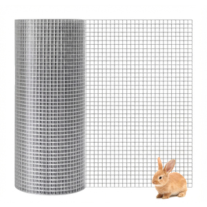 Rouleau de treillis carré à mailles plates à prix de gros pour l'agriculture, les cages à animaux, l'élevage de volailles, support de découpe de treillis soudé - Product Image 1