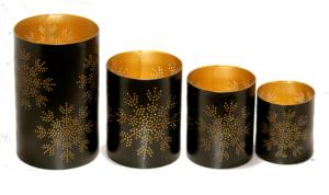 Set of Four Creative Metal <b>Tea</b> <b>Light</b> <b>Holders</b> Various New Designs for Home Decoration Festive Occasions-Christmas or Weddings - Product Image 4