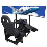 Usine bricolage cadre en aluminium de haute qualité avion simulateur de conduite conduite course plates-formes Cockpit simulateur de vol Cockpit