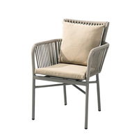 Ensemble de meubles d'extérieur en aluminium de style nordique minimaliste, meubles de patio et de jardin, résistant à l'eau et aux UV