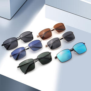 Gafas de Sol Cuadradas para Hombre Conchen, Marco de Aleación de Cobre Negro, Lentes TAC Polarizadas con Protección UV400 para Conducir - Product Image 4