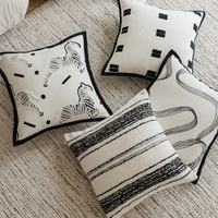 Offre Spéciale français rétro Design zèbre broderie doux confortable taie d'oreiller carrée moderne usage domestique pour salon canapé décoratif