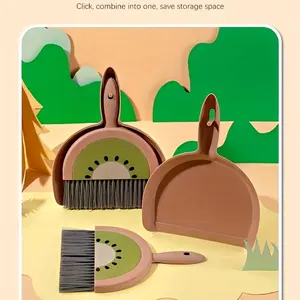 Ensemble balai et pelle miniatures en gros pour le nettoyage de bureau, la maison, le salon, la table et le camping - Product Image 3