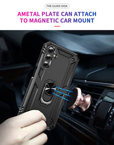 Funda de teléfono con armadura a prueba de golpes para Samsung Galaxy A06 A16 A24 4G A25 5G A34 A35 A04S A05S A02S A03S Core Ring Stand Bumper Cover - Product Image 2